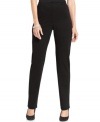 JM Collection's straight-leg pull-on petite pants create a sleek and comfortable look on any day.
