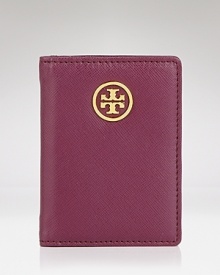 Tory Burch's leather transit pass holder is an elegant way to keep the essentials organized. In uptown style, it flaunts ample interior pockets and a subtle designer plaque. Tory Burch's leather transit pass holder is an elegant way to keep the essentials organized. In uptown style, it flaunts ample interior pockets and a subtle designer plaque.