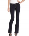 In a dark indigo wash, these Celebrity Pink bootcut jeans are perfect for classic season-less style!