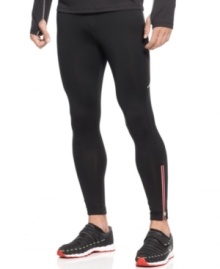 See and be seen. These Asics running tights feature retro-reflectivity to keep you visible during low light and nighttime conditions so you stay safe.