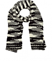 Add luxe style to your everyday essentials with this cashmere-blend patterned scarf from Missoni - Easy to style length, all-over stripe pattern - Pair with straight leg jeans, a cashmere pullover, and a modernized parka Add luxe style to your everyday essentials with this cashmere-blend patterned scarf from Missoni - Easy to style length, all-over stripe pattern - Pair with straight leg jeans, a cashmere pullover, and a modernized parka
