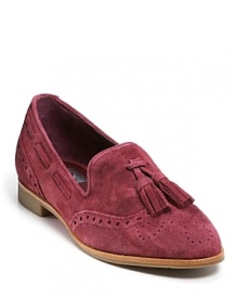 These menswear-inspired flats flaunt oxford cutouts and preppy tassels, pairing perfectly with cropped pants for laid-back style. By DV Dolce Vita.