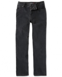 Straight fit jeans by Quiksilver with a little stretch to maximize your style. Straight fit jeans by Quiksilver with a little stretch to maximize your style.