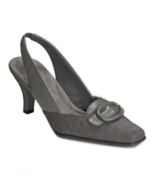 Feeling groovy? You'll look the part in Aerosoles' retro-style Groovy slingback pumps. With their square toe shape and buckle detail, they add flair to your work wardrobe. Feeling groovy? You'll look the part in Aerosoles' retro-style Groovy slingback pumps. With their square toe shape and buckle detail, they add flair to your work wardrobe.