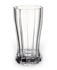 Elevate your favorite everyday beverage with this beautiful, prismatic highball glass. With a gently scalloped base and a subtle hourglass shape. Elevate your favorite everyday beverage with this beautiful, prismatic highball glass. With a gently scalloped base and a subtle hourglass shape.