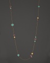 Marco Bicego 18K Yellow Gold Turquoise and Amethyst Necklace, 36