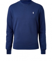 Perfect casual-cool looks with Ralph Laurens ultra-comfy sweatshirt, both timeless and cozy with that iconic classic look - Round neck, long sleeves, fine ribbed trim, embroidered white logo - Slim sporty fit - The perfect partner for laid-back days Perfect casual-cool looks with Ralph Laurens ultra-comfy sweatshirt, both timeless and cozy with that iconic classic look - Round neck, long sleeves, fine ribbed trim, embroidered white logo - Slim sporty fit - The perfect partner for laid-back days