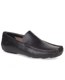 Comfortable and classic, these leather drivers from Timberland make a great addition to your casual wardrobe. Comfortable and classic, these leather drivers from Timberland make a great addition to your casual wardrobe.