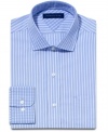 Standard stripes. This Tommy Hilfiger slim-fit dress shirt is a perennial favorite.