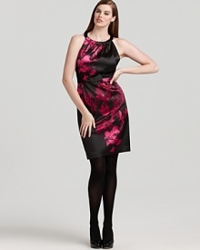 A vibrant floral print lends statement status to this Tahari Woman dress. Layer it beneath a tailored blazer at the office or flaunt on its own come date night. A vibrant floral print lends statement status to this Tahari Woman dress. Layer it beneath a tailored blazer at the office or flaunt on its own come date night.
