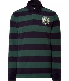 Classic black and teal striped fancy Rugby polo shirt - Get the modern preppy look with this sporty shirt - Classic polo shirt fit with front logo and number on back - Wear with jeans and a blazer for casual cool - Pair with cargo pants, a cardigan, and trainers Classic black and teal striped fancy Rugby polo shirt - Get the modern preppy look with this sporty shirt - Classic polo shirt fit with front logo and number on back - Wear with jeans and a blazer for casual cool - Pair with cargo pants, a cardigan, and trainers