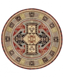 A myriad of medallions and ancient tribal designs give this rugs its luring demeanor. In alternating tones of navy blue and red, the Sierra Madre offers a luxuriously soft surface, hand-woven of wool.