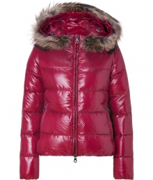 Stay warm while maintaining your impeccable style in this lightweight yet luxe down jacket from Duvetica - Fur-lined hood, front two-way zip closure, long sleeves, zip pockets, quilted - Wear with an elevated jeans-and-tee ensemble and shearling lined boots Stay warm while maintaining your impeccable style in this lightweight yet luxe down jacket from Duvetica - Fur-lined hood, front two-way zip closure, long sleeves, zip pockets, quilted - Wear with an elevated jeans-and-tee ensemble and shearling lined boots