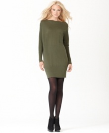 Kensie's polished sweater dress will take you from desk to dinner with ease.