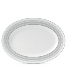 Band together around dinnerware that's equally suited for every day and entertaining. Clean lines and shades of gray in white bone china define the Islington creamer with easy sophistication. From Royal Doulton. Band together around dinnerware that's equally suited for every day and entertaining. Clean lines and shades of gray in white bone china define the Islington creamer with easy sophistication. From Royal Doulton.