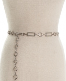 Add a silver lining to your look with this versatile Style&co. chain link belt. Add a silver lining to your look with this versatile Style&co. chain link belt.