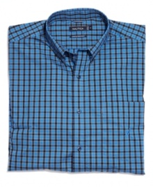 A buttoned-up favorite in a timeless check pattern. Nautica's signature shirts go from workweek to weekend for versatile style all year round. A buttoned-up favorite in a timeless check pattern. Nautica's signature shirts go from workweek to weekend for versatile style all year round.