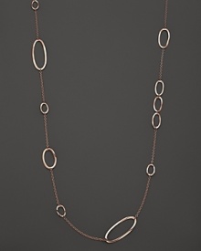 Ippolita Rosé Wavy Oval Station Necklace, 38 Ippolita Rosé Wavy Oval Station Necklace, 38