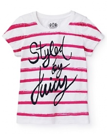 Juicy Couture Girls' Trend Tees - Sizes 2-6 Juicy Couture Girls' Trend Tees - Sizes 2-6