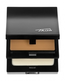 Trish McEvoys Even Skin Portable Foundation is a cream-to-powder, complexion-transforming, weightless, buildable formula. Ideal for all skin types, this foundation gives long-lasting, complexion-perfecting coverage.* Buildable medium-to-full coverage foundation* Can be used as a primary foundation or for touch-ups* Oil-free* Designed for our Refillable Makeup Pages and Medium and Deluxe Compacts (sold separately)Directions: Using your Trish foundation brush or Professional Sponge smooth on Even Skin Portable foundation. Start your application where the most coverage is needed and blend, pressing for coverage, sweeping for sheerness, especially around the jaw line.Trish Tip: Let set and layer foundation for additional spot coverage.