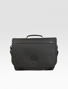 For those who prefer the sleek, urban styling of a flap case, this versatile design has a dedicated computer section, organizer pockets for accessories and is expandable to provide extra capacity. Flap with zip closure underneath Top handles Adjustable shoulder strap Nylon lining 16W X 12H X 4D Imported For those who prefer the sleek, urban styling of a flap case, this versatile design has a dedicated computer section, organizer pockets for accessories and is expandable to provide extra capacity. Flap with zip closure underneath Top handles Adjustable shoulder strap Nylon lining 16W X 12H X 4D Imported