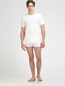 Essential tees with the softness of Egyptian cotton in a convenient package of three. Crewneck Cotton; machine wash Imported Essential tees with the softness of Egyptian cotton in a convenient package of three. Crewneck Cotton; machine wash Imported