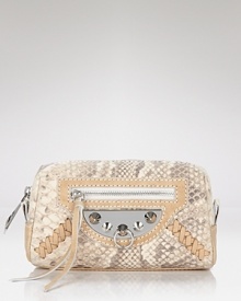 Update your on-the-go accessories with this leather cosmetics case from Sam Edelman, perfect for stowing your favorite pretty-girl products. Update your on-the-go accessories with this leather cosmetics case from Sam Edelman, perfect for stowing your favorite pretty-girl products.