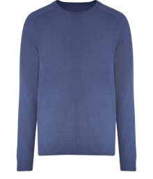 Bring refined style to any look with this luxe cashmere-blend sweater from Vince - Crew neck, long sleeves, slim fit, ribbed cuffs and hem - Wear with trousers, chinos, or straight leg jeans