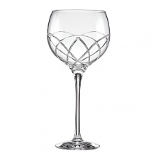 This kate spade new york Annadale wine glass is rendered in sparkling European crystal cut with a swirled design. This kate spade new york Annadale wine glass is rendered in sparkling European crystal cut with a swirled design.