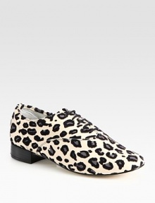 Lavish leopard-print leather with a lace-up front and stacked heel. Stacked heel, 1 (25mm)Leather upperLeather liningBuffed leather solePadded insoleMade in FranceOUR FIT MODEL RECOMMENDS ordering one size up as this style runs small. Lavish leopard-print leather with a lace-up front and stacked heel. Stacked heel, 1 (25mm)Leather upperLeather liningBuffed leather solePadded insoleMade in FranceOUR FIT MODEL RECOMMENDS ordering one size up as this style runs small.