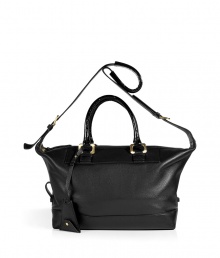 Upgrade any look with this luxurious statement satchel from Diane von Furstenberg - Classic shopper style, carrying handles and shoulder strap, top zip closure, made with glossy textured leather - Perfect for daily use or off-duty chic Upgrade any look with this luxurious statement satchel from Diane von Furstenberg - Classic shopper style, carrying handles and shoulder strap, top zip closure, made with glossy textured leather - Perfect for daily use or off-duty chic