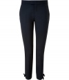 Versatile and sweet with their bow detailed ankles, Valentino R.E.D.s tailored wool stretch trousers are a wardrobe essential - Hidden hook closure, zip fly, slit ankles with bow, belt loops - Ankle length, tailored fit - Wear with practically anything for the perfect dose of ladylike