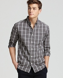 Saturdays Surf NYC Crosby Square Check Sport Shirt - Slim Fit Saturdays Surf NYC Crosby Square Check Sport Shirt - Slim Fit
