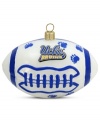 Team and Christmas spirit go hand in hand with the UCLA football ornament. Hand-painted glass is something students, alum and fans will cheer.