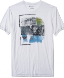 Graphic tees like this one from Kenneth Cole New York are this year's summer staple. Graphic tees like this one from Kenneth Cole New York are this year's summer staple.