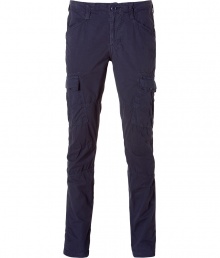 A great alternative to jeans, these slouchy cargo pants inject pared-down cool to any look - Slash pockets, cargo pockets on thighs, back flap pockets, slouch fit, straight leg - Wear with a tee, hoodie, and trainers A great alternative to jeans, these slouchy cargo pants inject pared-down cool to any look - Slash pockets, cargo pockets on thighs, back flap pockets, slouch fit, straight leg - Wear with a tee, hoodie, and trainers