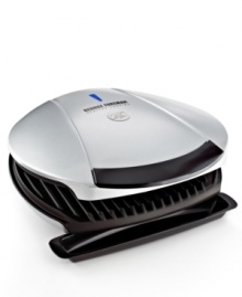 Grill life. Invite the entire family over for a masterfully made meal ready in under 20 minutes. With room for 8 servings, this classic countertop commander features the exclusive George Tough™ Nonstick coating that lets you cook without extra oil or butter, plus the slanted plate design whisks grease away from food for a healthier, tastier approach to prep. 3-year warranty. Model GR1036P. Grill life. Invite the entire family over for a masterfully made meal ready in under 20 minutes. With room for 8 servings, this classic countertop commander features the exclusive George Tough™ Nonstick coating that lets you cook without extra oil or butter, plus the slanted plate design whisks grease away from food for a healthier, tastier approach to prep. 3-year warranty. Model GR1036P.