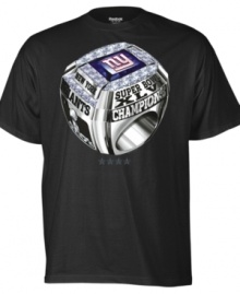 Lords of the Ring. Eli and co. dominated the Patriots. Now you can show of their hardware with this championship t-shirt from Reebok. Lords of the Ring. Eli and co. dominated the Patriots. Now you can show of their hardware with this championship t-shirt from Reebok.