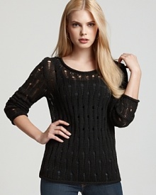 MICHAEL Michael Kors Open Mesh Knit Sweater