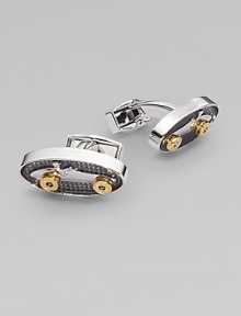A hint of the sporting life, crafted in rhodium-plated metal with a rotating golden car wheel. T backingAbout 1 X ½Plated metalMade in the United Kingdom A hint of the sporting life, crafted in rhodium-plated metal with a rotating golden car wheel. T backingAbout 1 X ½Plated metalMade in the United Kingdom