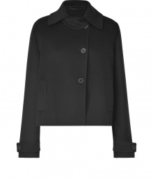 Channel the trend-right proportions of the new season in this boxy wool-and-cashmere-blend jacket from Jil Sander - Spread collar, long sleeves with belted cuffs, front button placket, slit pockets, boxy A-lien silhouette - Wear with high-waisted trousers, a cashmere pullover, and ankle booties Channel the trend-right proportions of the new season in this boxy wool-and-cashmere-blend jacket from Jil Sander - Spread collar, long sleeves with belted cuffs, front button placket, slit pockets, boxy A-lien silhouette - Wear with high-waisted trousers, a cashmere pullover, and ankle booties