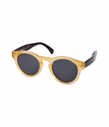 Handmade in Italy with ultra-chic two-tone frames, NYC sunglass star brand Illestevas Leonard sunnies are a cool choice for all four seasons - Blonde frames, tortoise-like handles, charcoal lenses, comes with a logo-embossed brown leather hard carrying case and logo printed microfaser drawstring pouch - 100% UV Protection - Wear with everything from tailored coats and jeans to sheath dresses and heels Handmade in Italy with ultra-chic two-tone frames, NYC sunglass star brand Illestevas Leonard sunnies are a cool choice for all four seasons - Blonde frames, tortoise-like handles, charcoal lenses, comes with a logo-embossed brown leather hard carrying case and logo printed microfaser drawstring pouch - 100% UV Protection - Wear with everything from tailored coats and jeans to sheath dresses and heels