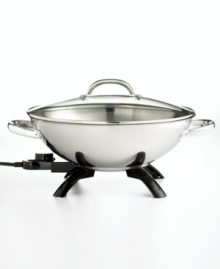 A staple in many homes around the world, woks are used for cooking healthy, flavorful meals with just a small amount of oil. This elegant electric version of the classic cookware piece saves your stovetop the trouble, making it easy to cook anywhere in the kitchen. Model 05900. A staple in many homes around the world, woks are used for cooking healthy, flavorful meals with just a small amount of oil. This elegant electric version of the classic cookware piece saves your stovetop the trouble, making it easy to cook anywhere in the kitchen. Model 05900.