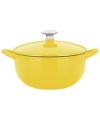 Classic good looks and outstanding performance put this covered soup pot at the front of its class. Treat your taste buds and loved ones to a culinary feast with the extraordinary soups, stews, stocks and vegetable dishes you whip up in this pot. Famed chef Mario Batali introduces the beauty of cast iron into your kitchen with a versatile addition that heats up fast, retains heat like a pro and eliminates hot spots that burn foods. Limited lifetime warranty.