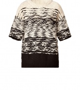 Perfect for pairing with edgy leather leggings, Iros chunky knit top is a chic and cozy choice, just right for kicking off the new season in style - Rounded neckline, elbow-length sleeves, ribbed trim - Easy straight silhouette - Wear with form-fitting trousers and chunky ankle boots