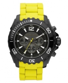 A bold sport watch with striking color and precise chronograph tech, by Michael Kors.