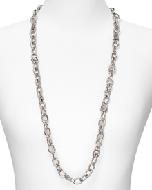 MICHAEL Michael Kors' logo-embossed chain adds a stroke of silver polish to daytime looks. Layer the showpiece over everything from graphic prints to cozy cashmere. MICHAEL Michael Kors' logo-embossed chain adds a stroke of silver polish to daytime looks. Layer the showpiece over everything from graphic prints to cozy cashmere.