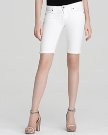 Vince Shorts - Five Pocket Bermuda in White