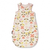 Bright blossoms in pink, peach and coral with green and grey leaves in a soft cotton knit, lined in flannel with pink trim.The American Academy of Pediatrics and the U.S. Consumer Product Safety Commission have made recommendations for safe bedding practices for babies. When putting infants under 12 months to sleep, remove pillows, quilts, comforters, and other soft items from the crib.