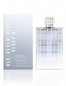 Burberry Brit for Men Summer Edition is a refreshing, sparkling interpretation of the classic fresh oriental fragrance. The unique top notes combine a blend of fizzy cold pressed Lime, juicy Green Mandarin, cool Cardamom and freshly cut Ginger. Its heart reveals elegant tones of pure Patchouli and vibrant Cedarwood, enhancing the airy floral tones of clear Jasmine and Wild Rose. Burberry Brit for Men Summer Edition is a refreshing, sparkling interpretation of the classic fresh oriental fragrance. The unique top notes combine a blend of fizzy cold pressed Lime, juicy Green Mandarin, cool Cardamom and freshly cut Ginger. Its heart reveals elegant tones of pure Patchouli and vibrant Cedarwood, enhancing the airy floral tones of clear Jasmine and Wild Rose.